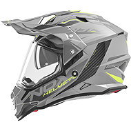 NOX Helmet N312 TRACK 2026, grey, yellow fluo, size 2XL - Motorbike Helmet