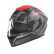 NOX Helmet N402 MENTOR 2026, black, red, size 4.5 mm, w/o helmet. M - Motorbike Helmet