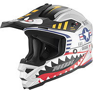 NOX helmet N761 FLY FIGHTER 2026, children' s, silver, multiple colours, circumference 49 - 50 c - Motorbike Helmet