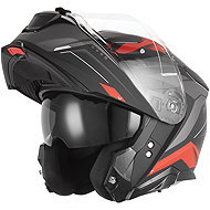 NOX Helmet N967 CONQUER 2026, black matt, red, size 5.5 mm, w/o helmet. M - Motorbike Helmet