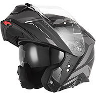 NOX helmet N967 CONQUER 2026, matte black, silver, size 2XL - Motorbike Helmet