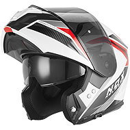 NOX helmet N968 SHIFT 2026, white, red, size 2.5 mm, w. S - Motorbike Helmet