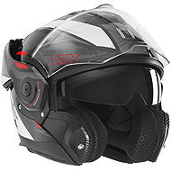 NOX PREMIUM Helmet SPINNER 2026, black, white, red, size 2.5 mm L - Motorbike Helmet