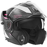 NOX PREMIUM Helmet SPINNER 2026, black, white, pink, size 2.5 mm, w. L - Motorbike Helmet