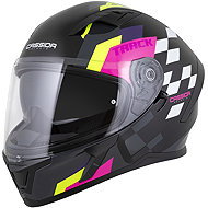 CASSIDA Helmet Orbit Track 2026, black/pink/purple/yellow fluo/white, size 4.5 mm, w/w XS - Motorbike Helmet