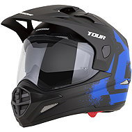CASSIDA Helmet Tour 2.0 Crew 2026, black matt/blue, Plexiglas with preparation for Pinlock, size 4.0 - Motorbike Helmet