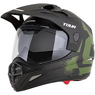 CASSIDA Helmet Tour 2.0 Crew 2026, black matt/dark green, Plexiglas with Pinlock preparation, size 4 - Motorbike Helmet