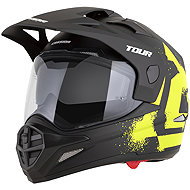 CASSIDA Tour 2.0 Crew sisak, 2026, matt fekete/fluo sárga, plexi Pinlock előkészítéssel, XS - Motoros sisak