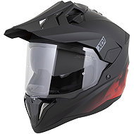 ZED XD1 sisak, 2026, matt fekete/piros, L - Motoros sisak