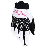 ALPINESTARS Gloves STELLA FULL BORE V2 2026, women, white/pink fluo/black, size 4.5 mm, w/r. M - Motorcycle Gloves