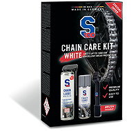 S100 Chain Care Kit (lubricant, cleaner, brush) - Chain Care Kit (White Lube) - Motorbike Chain Cleaner