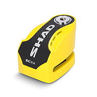 SHAD Zámek na kotouč s alarmem SC61A průměr čepu 6 mm, žlutý - Motorcycle Lock