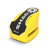 SHAD Tárcsafékzár riasztóval SC62A pin 10 mm, sárga - Motorzár