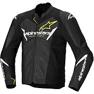 Alpinestars Faster 3 Airflow motoros kabát, fekete/fehér/fluo sárga, 2025 - Motoros kabát