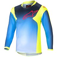 ALPINESTARS RACER HOEN KIDS, Kids', Fluo Yellow/Dark Blue, 2024 - Jersey