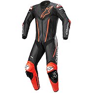 ALPINESTARS jednodílná FUSION, TECH-AIR kompatibilní, černá/červená fluo - Motorcycle overalls
