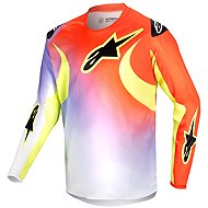 ALPINESTARS RACER LUCENT, dětský, bílý/černý/žlutý fluo, 2024, vel. L - Dres