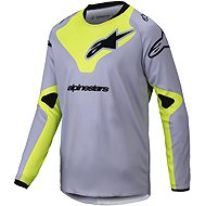 ALPINESTARS RACER VEIL, dětský, šedý/žlutý fluo, 2025, vel. S - Dres