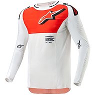 ALPINESTARS SUPERTECH WARD, bílý/oranžový, 2024, vel. 2XL - Dres