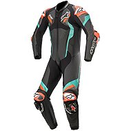 ALPINESTARS jednodílná ATEM 4, černá/modrá/červená fluo, vel. 58 - Moto kombinéza