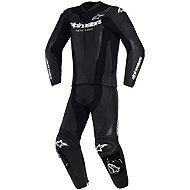 ALPINESTARS GP FORCE V2 Two-Piece Leather Suit, Black/White, 2026, size 48 - Motorcycle overalls