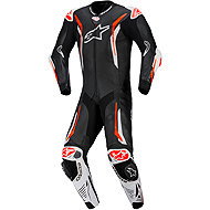 ALPINESTARS GP TECH V5 One-Piece, black/white/red fluo, 2026, size 54 - Motorcycle overalls