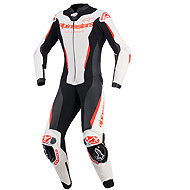 ALPINESTARS jednodílná STELLA GP-R7, dámská, bílá/červená fluo/černá, 2026, vel.44 - Motoros ruházat