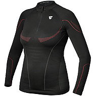 Under Shield termotriko s dlouhým rukávem HERO LONG SLEEVE ZIP, dámské, černé, vel. S/M - T-Shirt