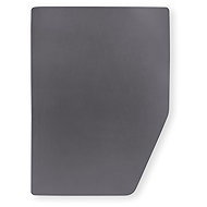 Walra Fitted Jersey Sheet for a Three-Quarter Bed, Right, Anthracite - Bedsheet