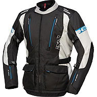 iXS LORIN-ST X55051 Jacket, black, light grey and blue, 3XL - Motorcycle Jacket
