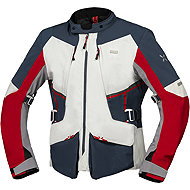 iXS Bunda s laminovanou membránou TOURSTER-STX 1.0 X2-111405 světle šedá-modrá-červená M - Motorcycle Jacket