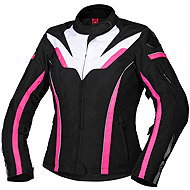 iXS Women’s RS-1000-ST X56023 Jacket – Black, White and Pink DL - Motorcycle Jacket