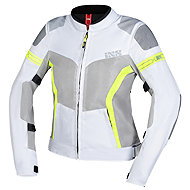 iXS Women’s Sports Jacket TRIGONIS-AIR X51064 Light Grey-Grey-Neon Yellow D3XL - Motorcycle Jacket