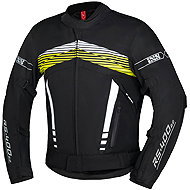 iXS RS-400-ST 3.0 X56046 Sports Jacket, black, white and neon yellow, size S - Motorcycle Jacket
