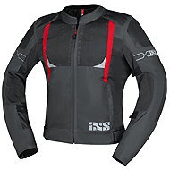 iXS Sportovní bunda TRIGONIS-AIR X51063 tmavě šedo-šedo-červená S - Motorcycle Jacket