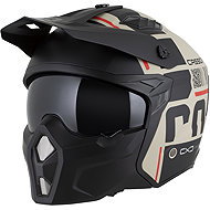 CASSIDA Helmet Cross Country Code, (Matt Sand/Black/Red) 2026 Size M - Motorbike Helmet