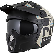 CASSIDA Helmet Cross Country Code, (Matt Sand/Black/Light Blue) 2026 size M - Motorbike Helmet