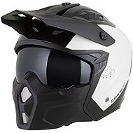 CASSIDA Cross Country Dual Helmet, (White/Black) 2026 size 2XL - Motorbike Helmet