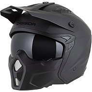 CASSIDA Helmet Cross Country Solid, (Matt Black/Black) 2026 size XL - Motorbike Helmet