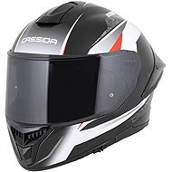 CASSIDA GTS 2.1 Mega Full-Face Helmet, (Black/White/Red) Pinlock Ready 2026, Size XL - Motorbike Helmet