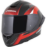CASSIDA Helmet Integral GTS 2.1 Mega, (Black/Red/White) Pinlock Ready 2026 size XL - Motorbike Helmet