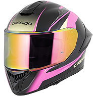 CASSIDA Integral GTS 2.1 Mega Helmet, (Black/Pink/White/Vanilla) Pinlock Ready 2026 Size S - Motorbike Helmet
