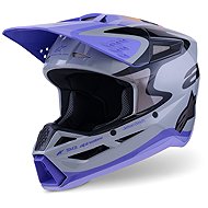 ALPINESTARS Přilba S-M3 edice JETT LAWRENCE, (šedá/fialová/černá) 2027 vel. XS - Motorbike Helmet