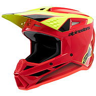ALPINESTARS Přilba S-M3 FRAY, (červená/žlutá fluo/černá) 2026 vel. XL - Motorbike Helmet