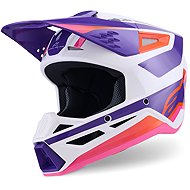 ALPINESTARS Přilba S-M3 HEAT, (bílá/fialová/růžová) 2027 vel. 2XL - Motorradhelm