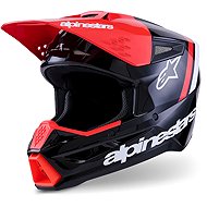 ALPINESTARS Přilba S-M3 RADIUM, (černá/červená fluo/bílá) 2027 vel. XS - Motorbike Helmet