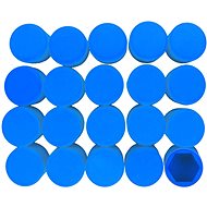 CAPPA Silicone screw covers 20pcs blue 21 mm - Case