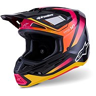 ALPINESTARS Přilba SUPERTECH S-M7 RISE, (černá/žlutá/růžová fluo) 2027 vel. XL - Motorbike Helmet
