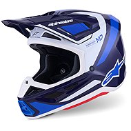 ALPINESTARS Přilba SUPERTECH S-M7 RISE, (modrá/bílá) 2027 vel. L - Motorbike Helmet