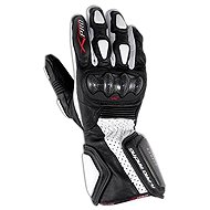 A-PRO TILT WH - black/white leather motorcycle gloves S - Motorcycle Gloves